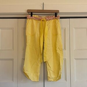 PINK Victoria's Secret Yellow Pajama Pants
